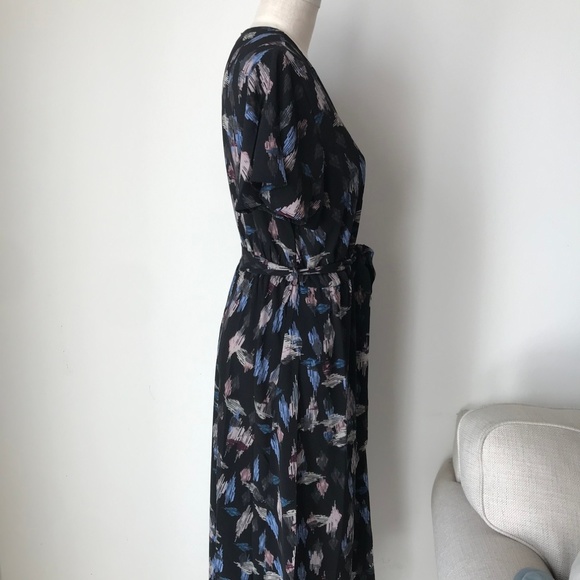 Anthropologie Tina + Jo Printed Tie Front Dress - Picture 4 of 5